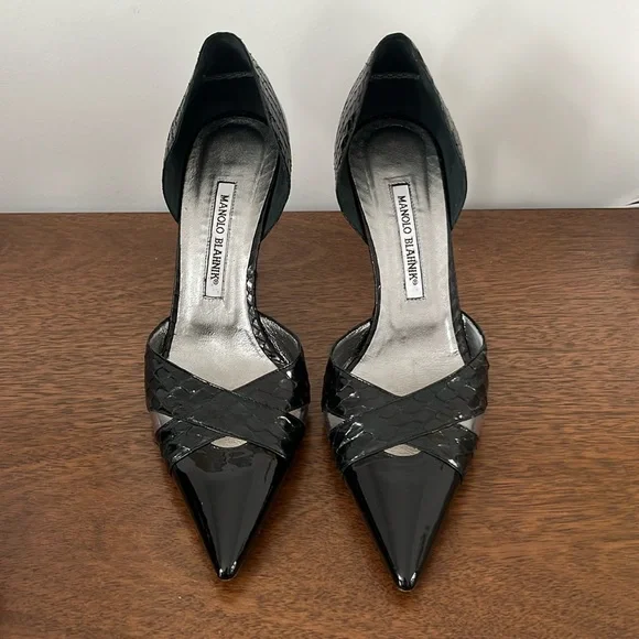 Manolo Blahnik Leather Pumps size 38.5 - Picture 2 of 6